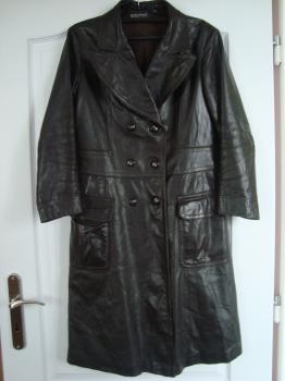 Krásný kožený kabát vel 38 TOP STAV! 