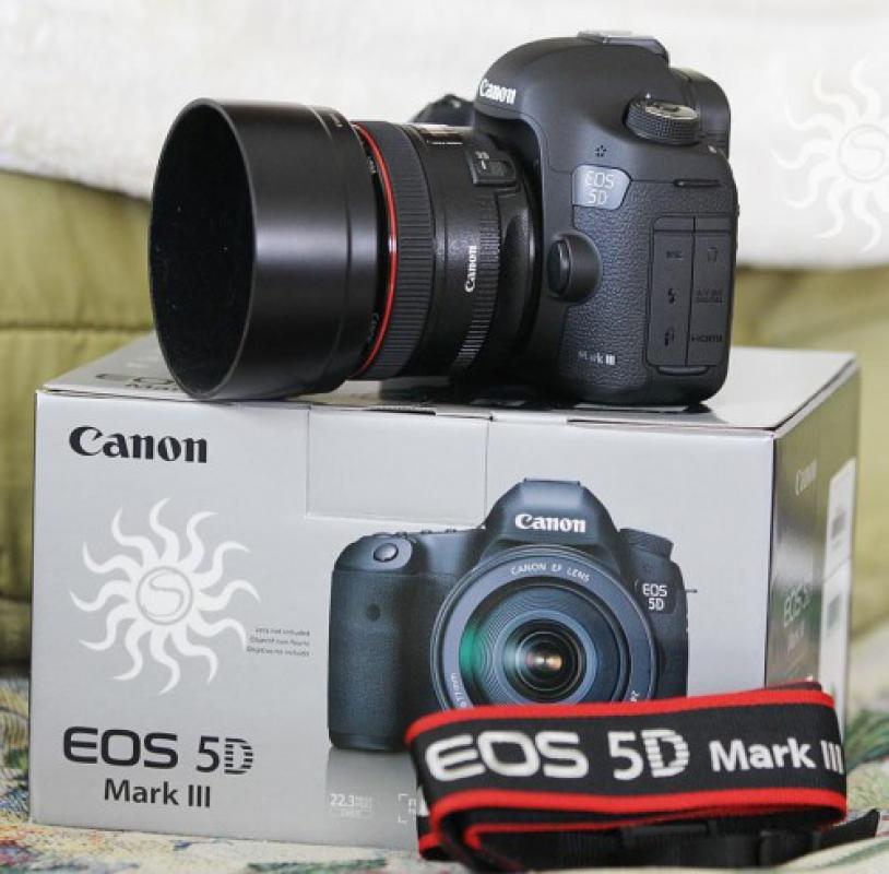 Canon EOS 5D Mark III s objektivem EF 24-105mm IS