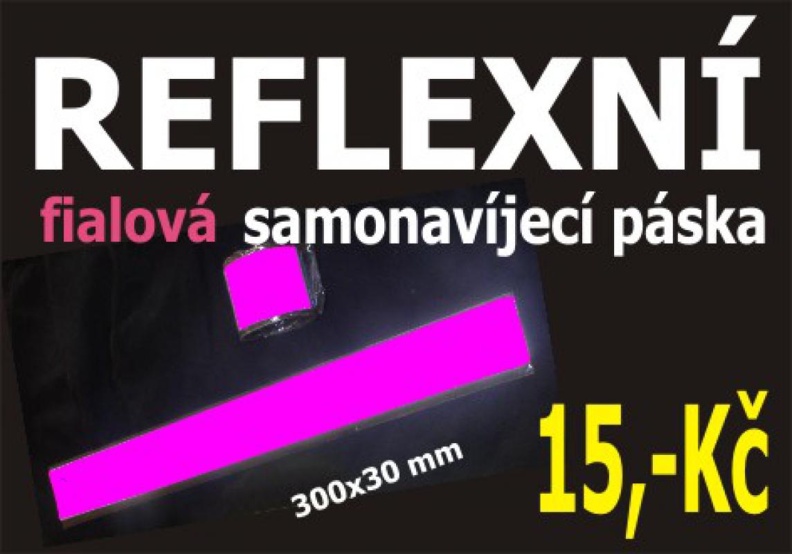 Reflexní pásky samonavíjecí 30x3 cm