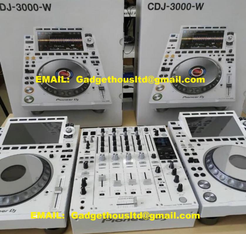 Pioneer CDJ-3000-W Player , Pioneer DJM-900NXS2 DJ Mixer